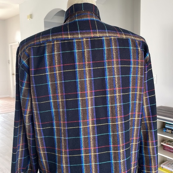 Ozark Trail Flannel Shirt Men’s Size Medium Plaid Button Up Long Sleeve - Picture 7 of 8